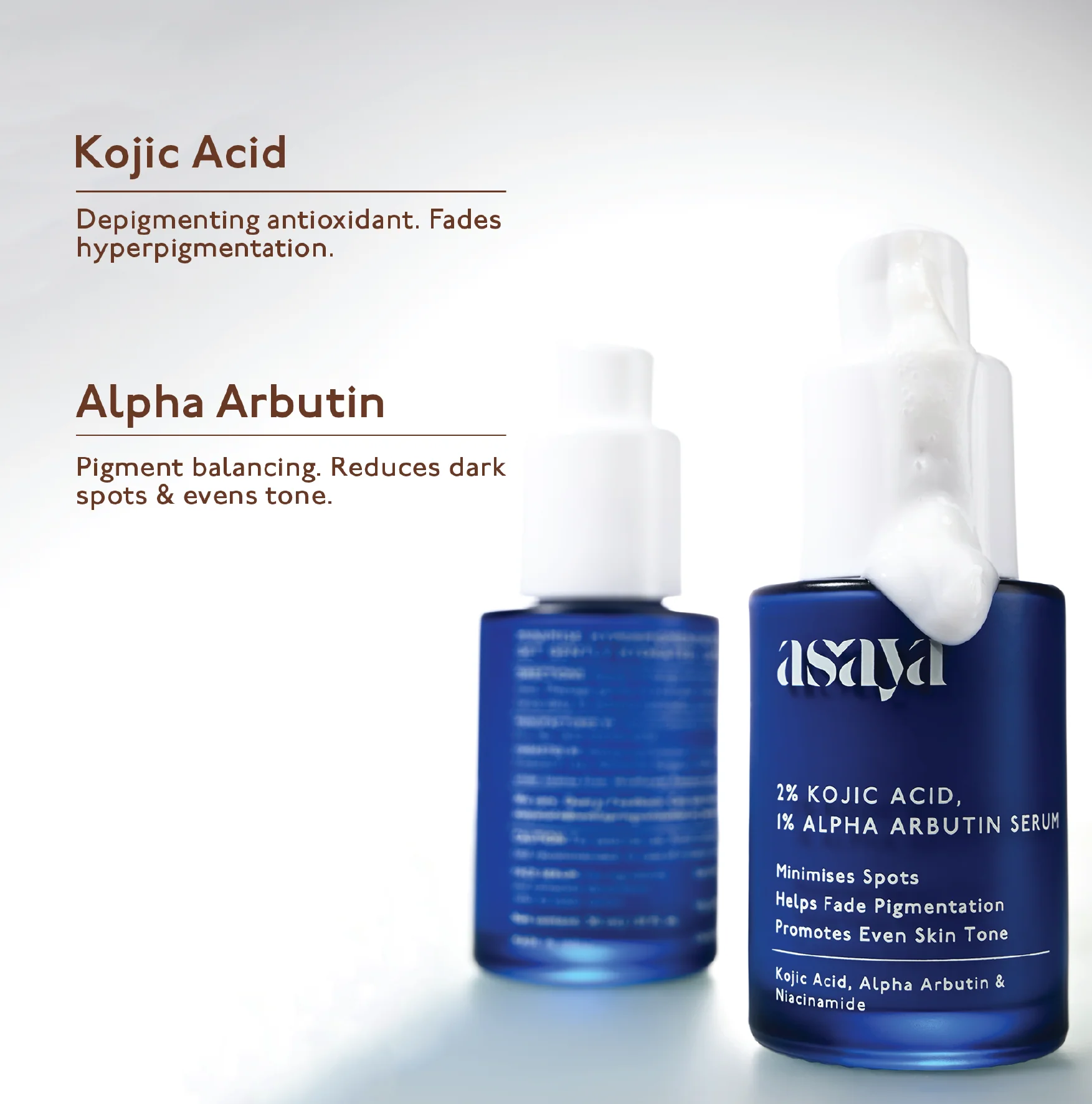 2% Kojic Acid & 1% Alpha Arbutin Serum Pack of 2 - Image 3