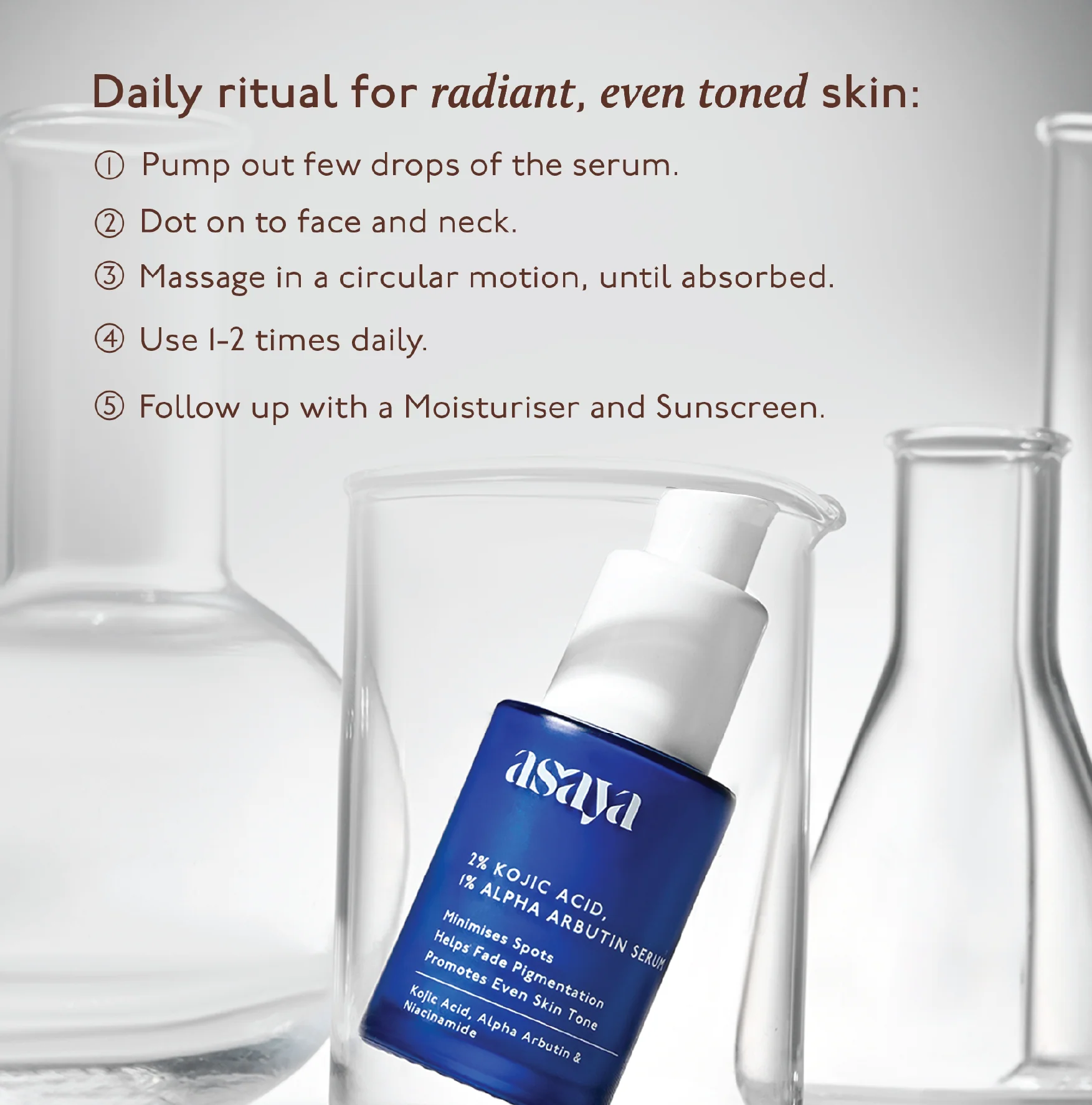 2% Kojic Acid & 1% Alpha Arbutin Serum Pack of 2 - Image 6