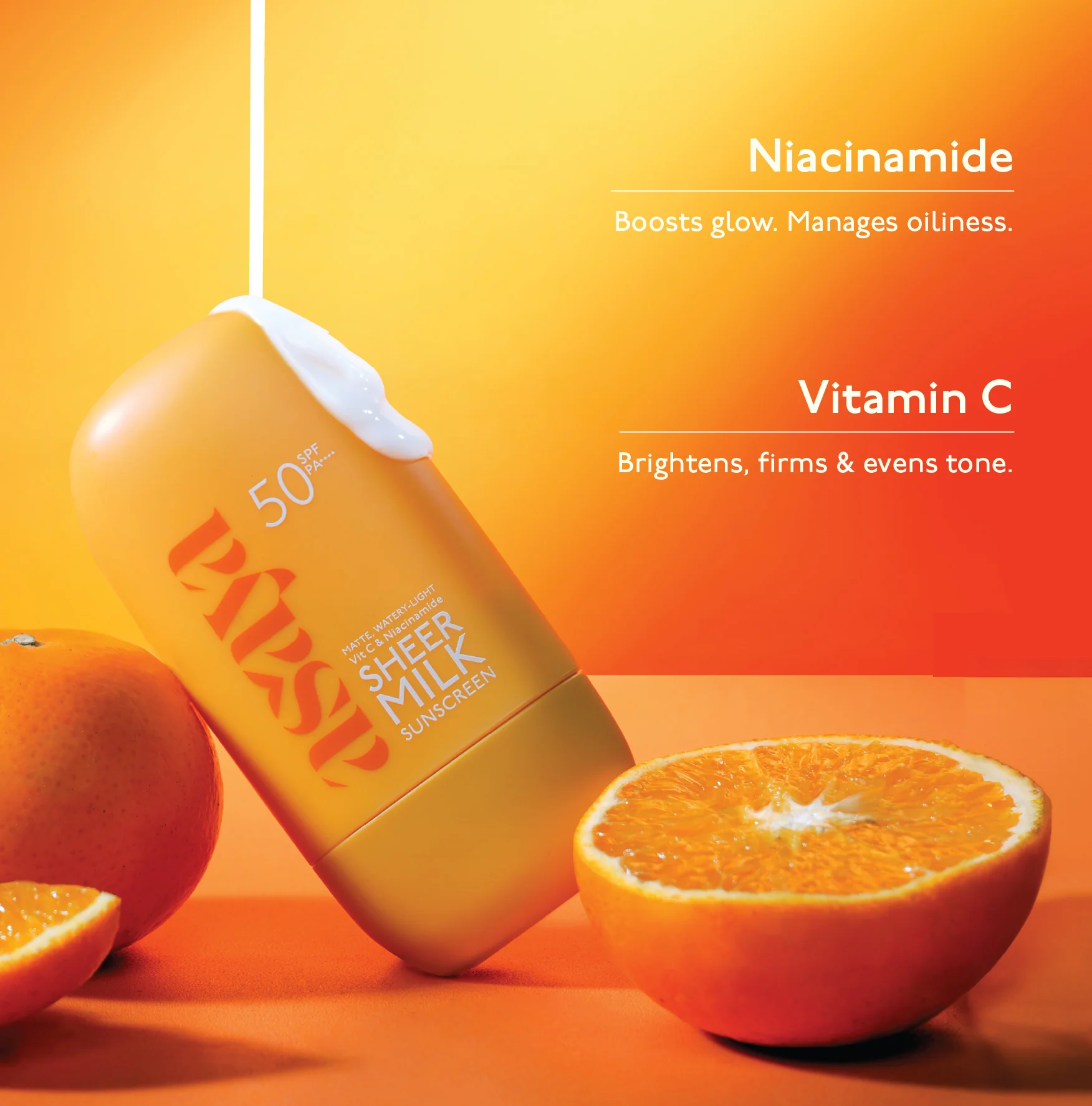 Sheer Milk Sunscreen - SPF 50 Matte Fluid Sunscreen - Image 3