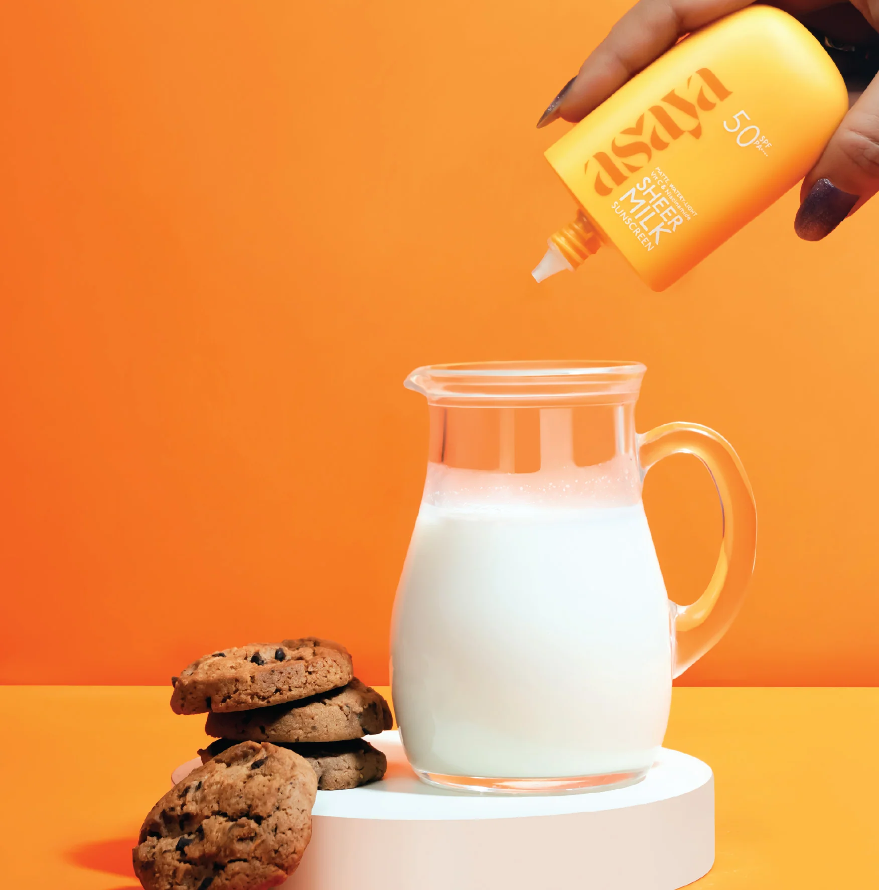 Sheer Milk Sunscreen - SPF 50 Matte Fluid Sunscreen - Image 4